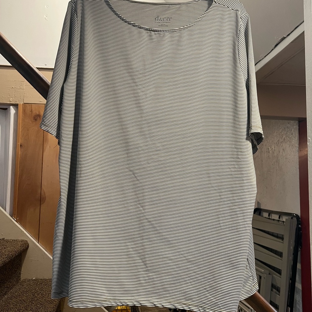 Denim&Co Stripped Blouse